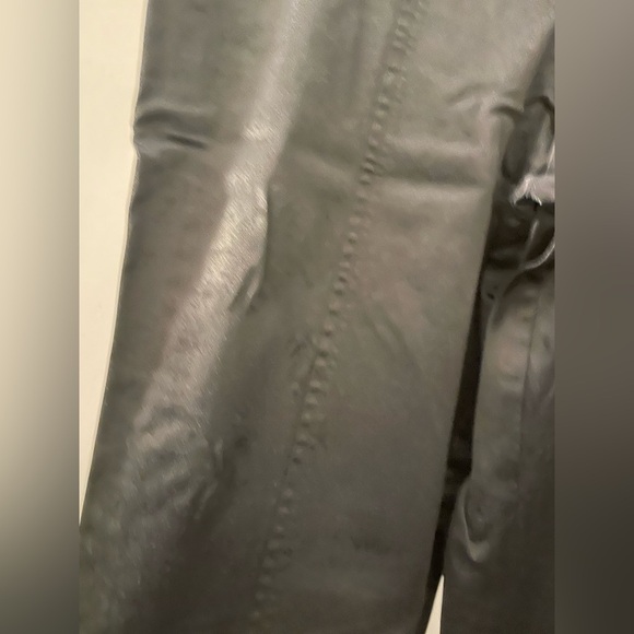 GUESS Black shiny Flared vintage low rise pants size 27 - Picture 8 of 16